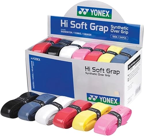 Yonex Overgrip Hi-Soft Grip 24-er, Mehrfarbig, One Size, AC420