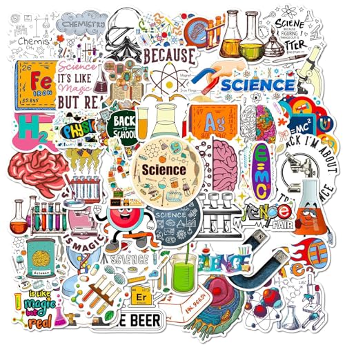 100Pcs Science Stickers, Biology Stickers, Classroom Decor, Chemistry Physics Science ...
