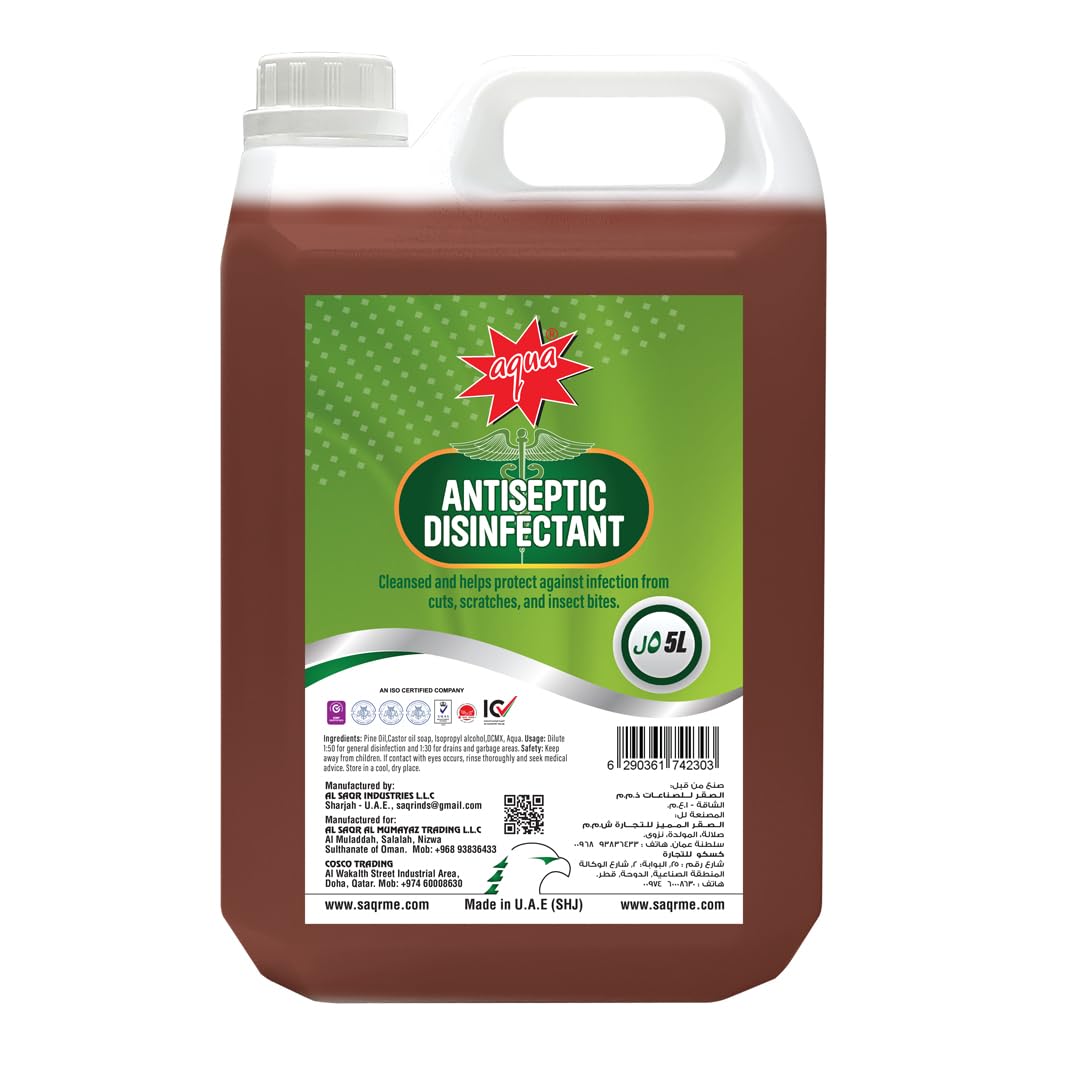 Aqua Best Antiseptic Disinfectant Anti Bacterial Liquid 5 Ltr : Amazon ...