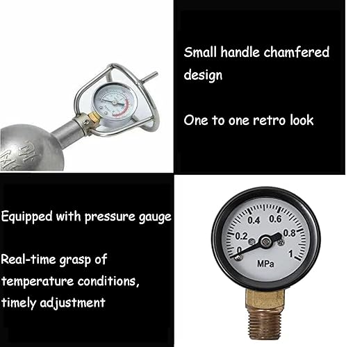 Miniatura 5 de Máquina de palomitas de maíz, Máquina de palomitas de maíz de alta presión de 3.4 fl oz, Máquina tradicional china de maíz pop, Mini amplificador de