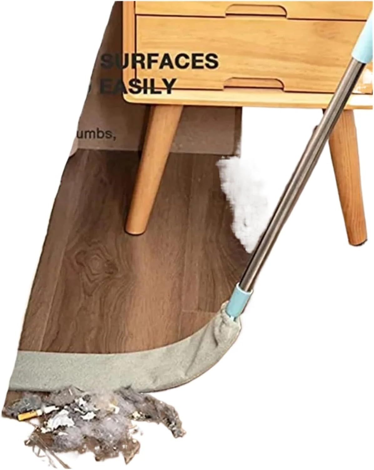 Mops for Hardwood Floor Cleaning Household Dust Cleaner Dust Brusheshome Long Handle Mop Long Telescopic Duster Bedside Sofa Gap