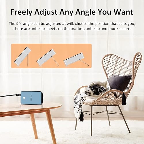 Miniatura 3 de Calentador de espacio portátil YOUCIDI Mini calentador de escritorio calentador de aire eléctrico para habitaciónoficinaescritorio azul