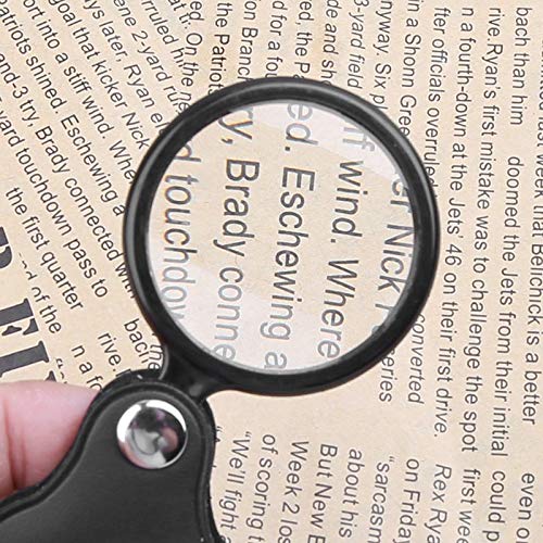 5 x 40 mm przenośna mini lupa składana biżuteria do czytania szkło powiększające lupa lupa
