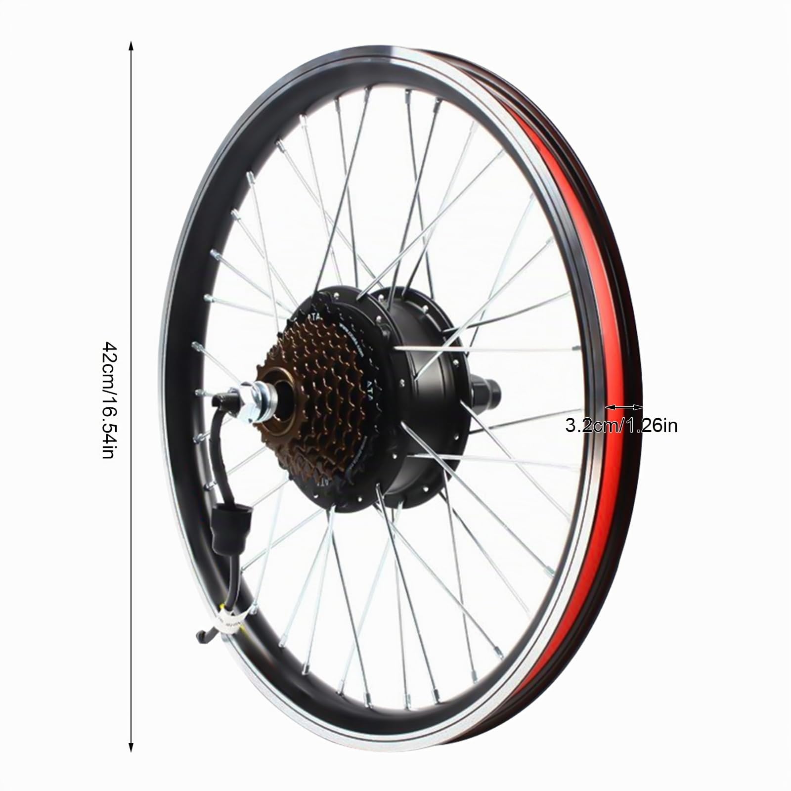 20 Zoll Ebike Umbausatz,36V 250w Hinterrad Umbausatz Kit für Brushless Nabenmotor,Elektrofahrrad Umbausatz Ebike Conversion Kit mit LED Display,Integrierte Controller (36V 250W Hinterrad)