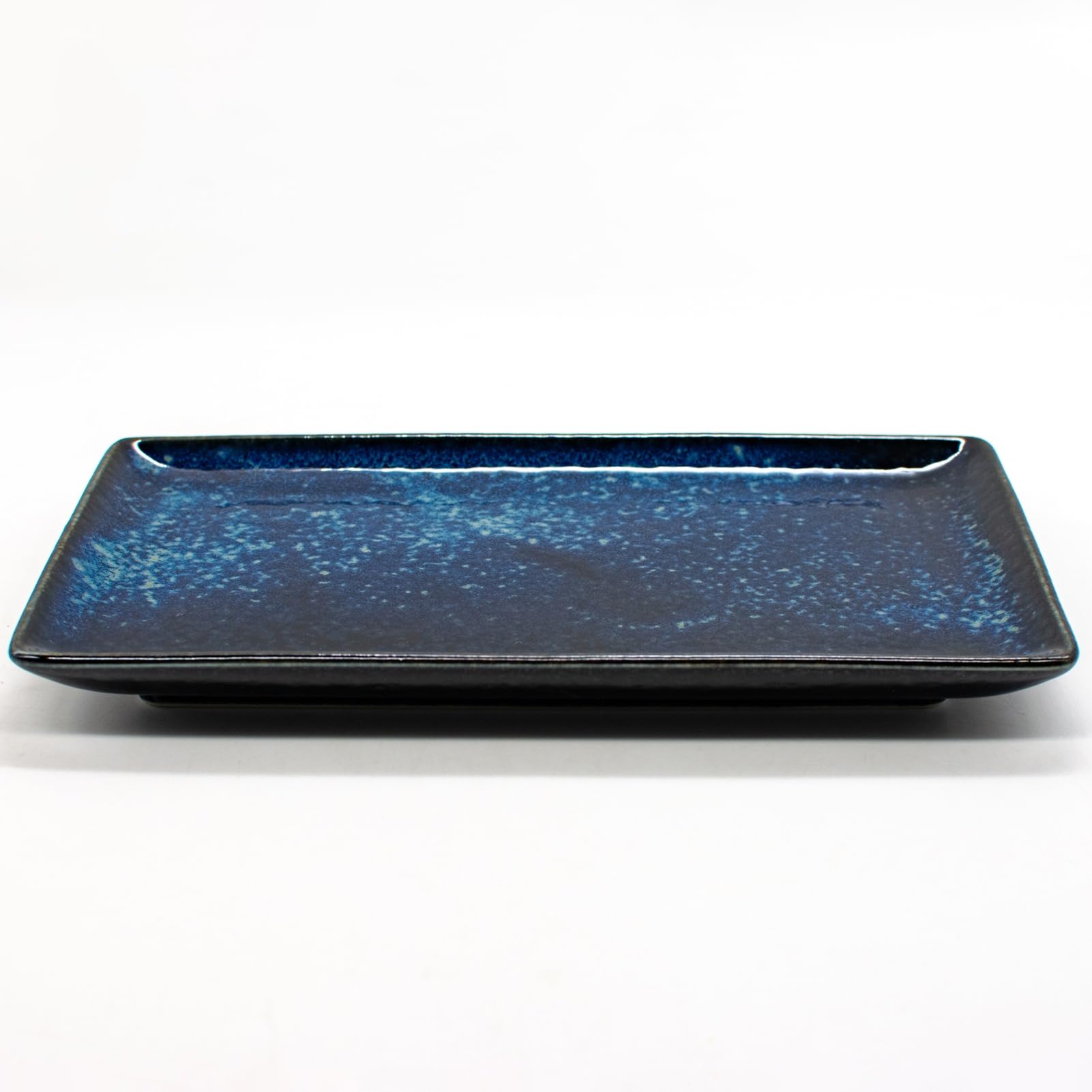 Mino Ware Rectangular Baking Plates, Navy Set