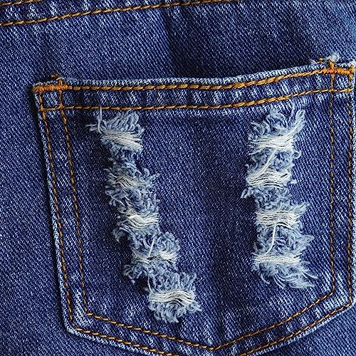 Short en jean pour fille Kidscool Space avec taille élastique réglable - 4