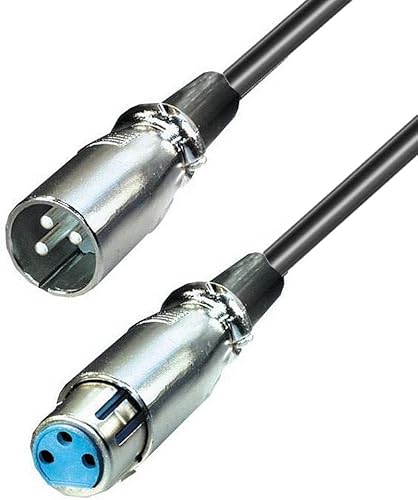 3 0 erenLINEA  XLR Cannon Mikrofon Kabel Male Female symmetrisch  XLR Cannon Stecker XLR Cannon Buchse  Hochwertiges Kabel mit vernickelten Metallteckern