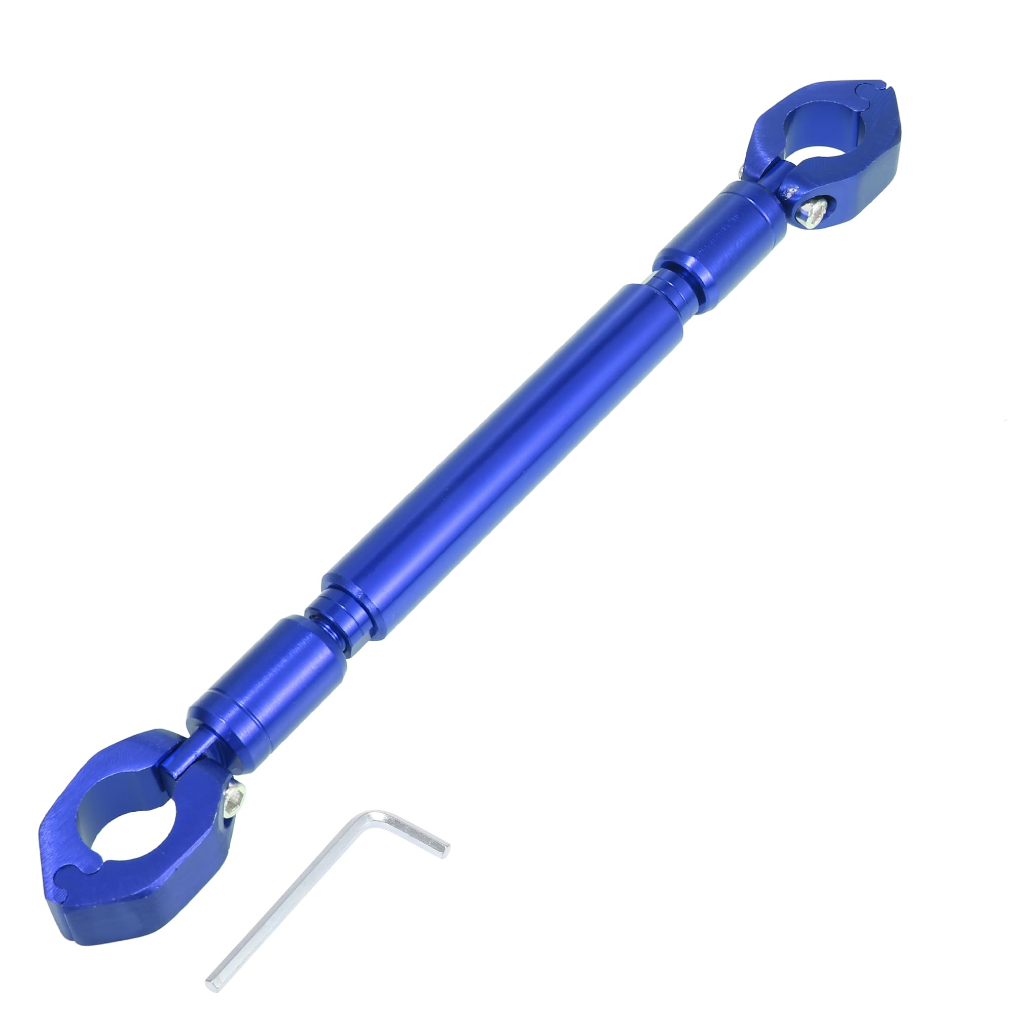 Barra de equilibrio azul de aluminio para manillar de moto 22mm 8