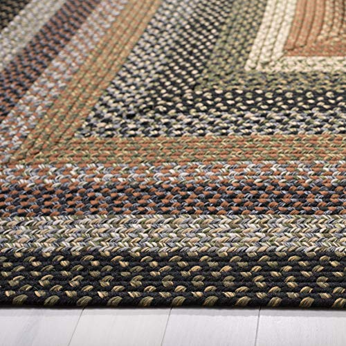 Safavieh Braided Collection Accent Rug - 2'6" X 5', Multi, Handmade Country Cottage Reversible, Ideal For High Traffic Areas In Entryway, Living Room, Bedroom (Brd308A) #TOP2
