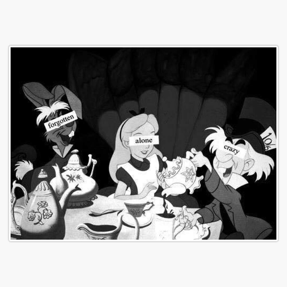 Alice in Wonderland Sticker Decal Vinyl Bumper Stickers Waterproof 5"