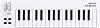 midiplus AKM320 MIDI Keyboard Controller, white