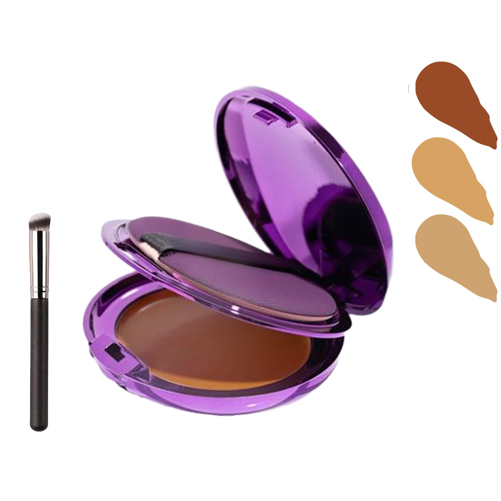 Evanesce Soft Matte Cream Concealer- Full Coverage, Long Lasting Moisturizing Lightweight for Dark Skin (dark skin tone)