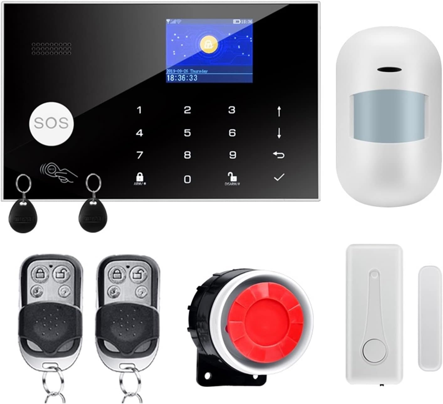 HMULTI Alarm System Tuya WIFI GSM Alarm System Home Temperature