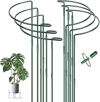 TUIBEIDAMAI Félkör Növénytámasz 25x60cm 6db Fém Növénytartó Kert Virág Paradicsom 1
