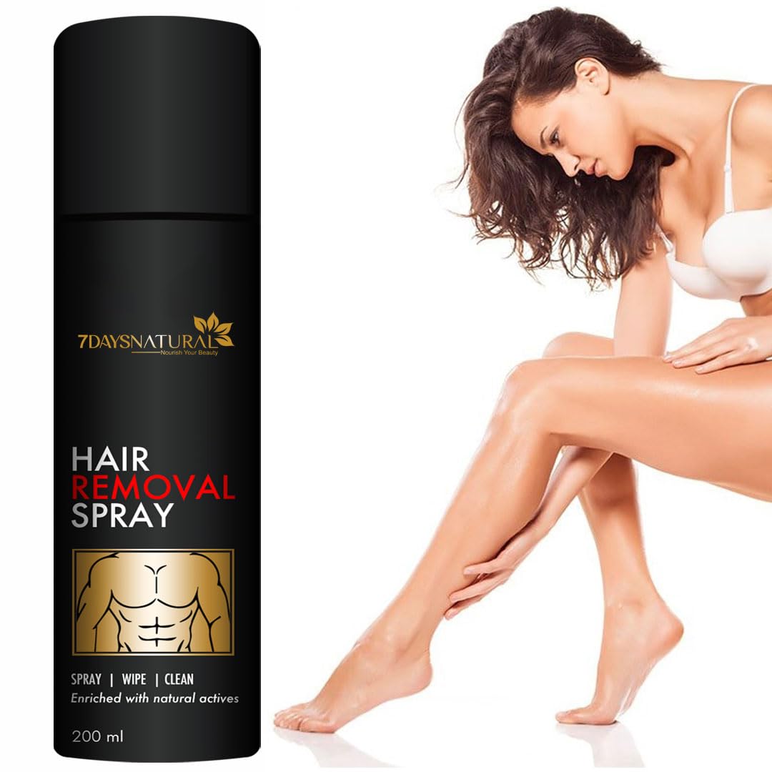 7 DAYSNATURAL Hair Removal Spray for Men & Women Underarms & Legs | All Skin Types(200 Ml) (B0D7MHNRJ3) Amazon Price History, Amazon Price Tracker