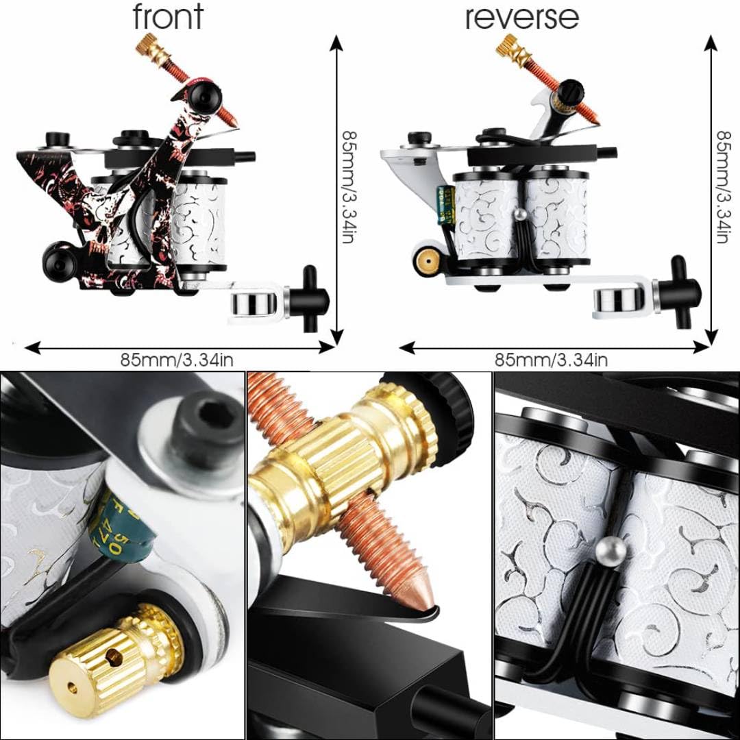 Rotary & Coil Tattoo Machine Kit for Beginners – Liner & Shader