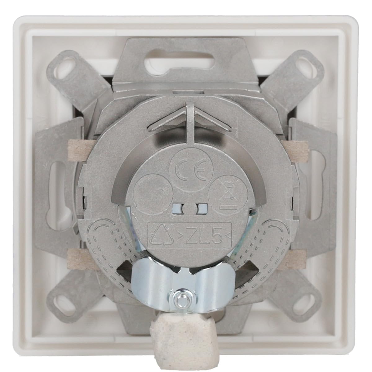 JUNG mit Rutenbeck UAE-Anschlussdosen Set 2fach UAE 8/8 (8/8) Cat.6a, 1fach Rahmen + Abdeckung