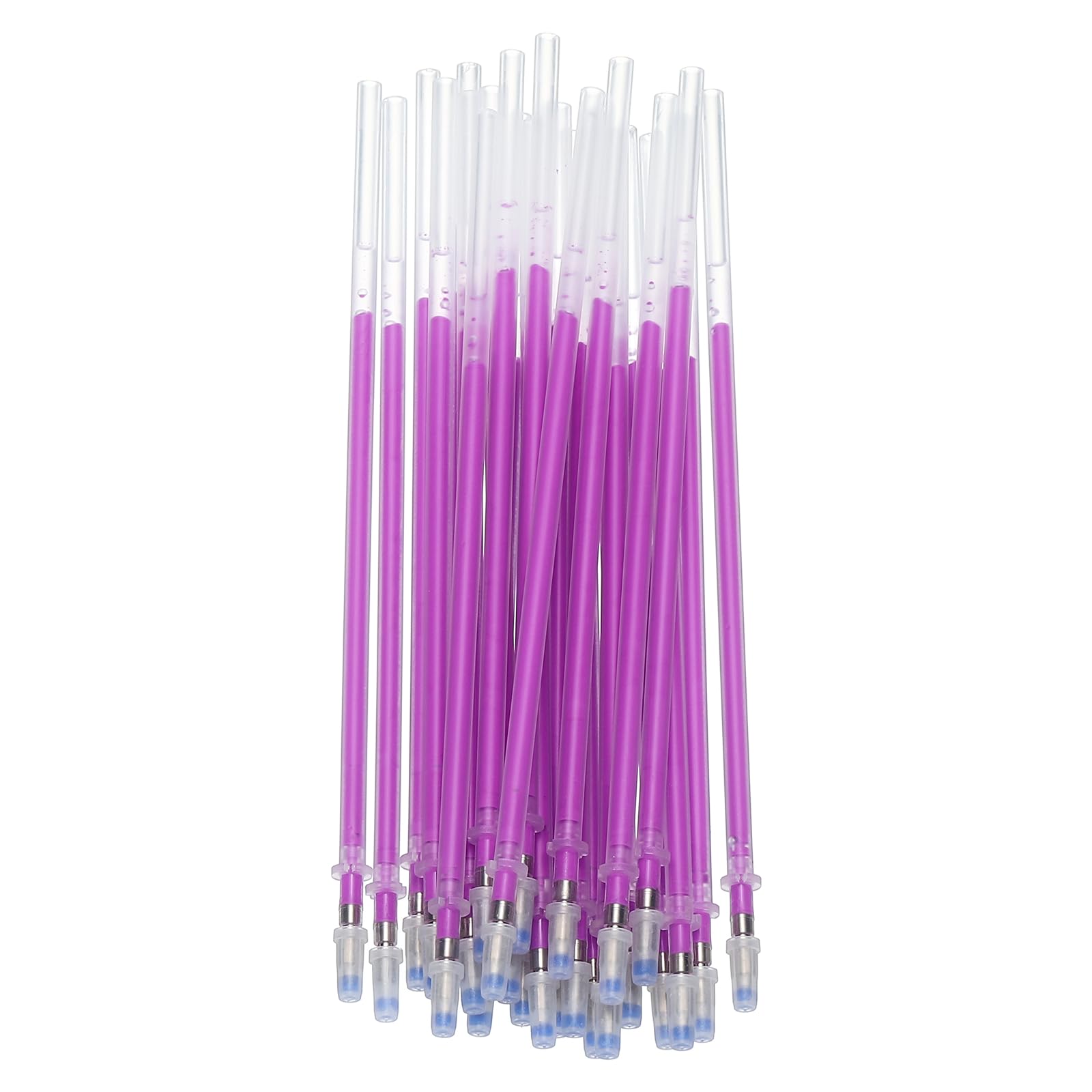 PATIKIL 0.8mm Gel Pens Refills, 24 Pack Sparkle Metallic Ink Bold Point for Adults Coloring Books Scrapbooking Art Drawing Journaling, Purple