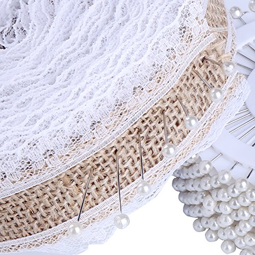 Decora 480 Pieces Silver Round Pearl Head Straight Pins For Hand Crafts And Sewing Projects Decoration. #TOP2