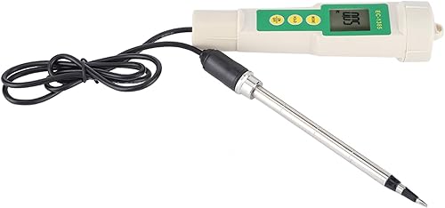 Miniatura 4 de Fydun EC3185 Medidor portátil de la salinidad del probador del suelo ECTDSCF para la plantación hortícola agrícola EC3185 Suelo portátil ECTDSCF