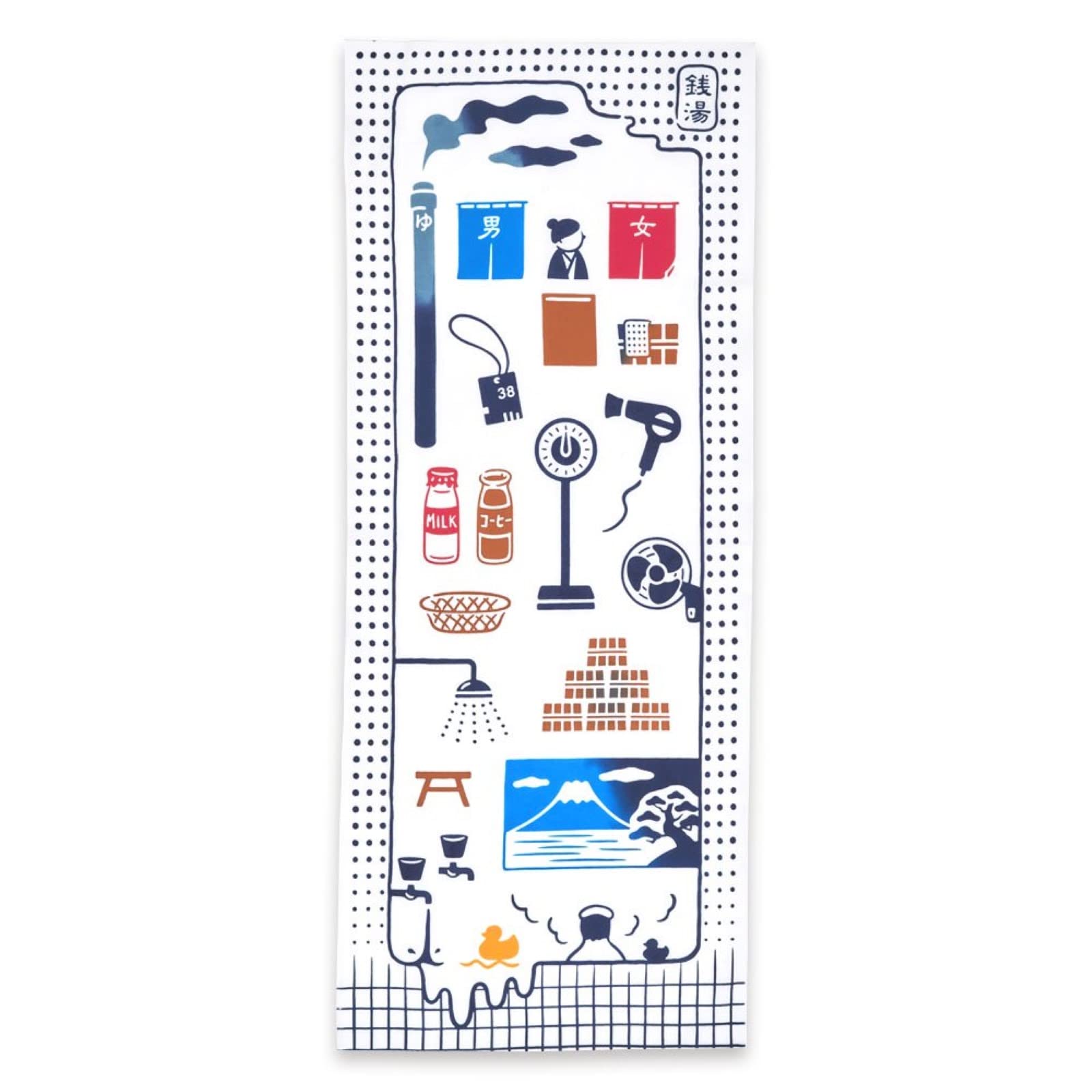 Amazon｜宮本株式会社 てぬぐい kenema 注染手ぬぐい 銭湯 約35cm×90cm