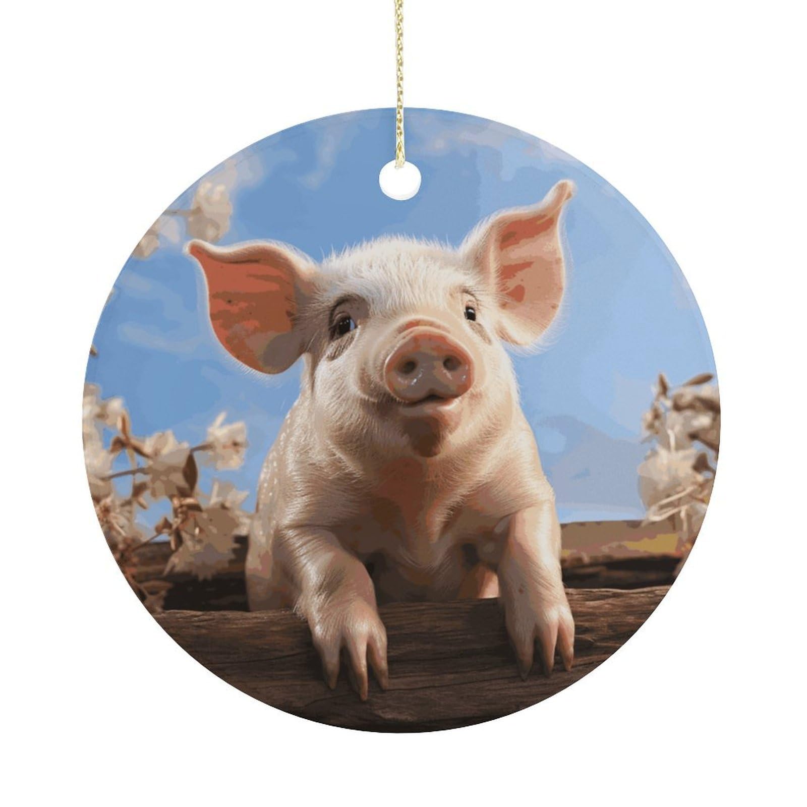 Adfgyerh Women's Style Smiling (23) Hanging Ceramic Ornaments, Christmas Tree Decorations, Funny Home Decor Gifts For Sisters & Work Best Friends