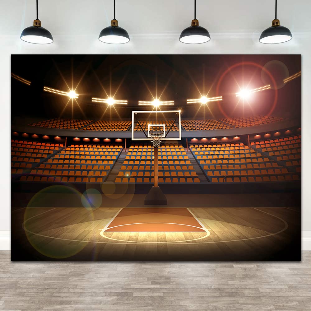 Fotohintergrund 'Basketball Flame' – 7x5 Fuß (ca. 2,1x1,5 M) | Mit Stangentasche