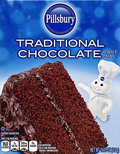 Pillsbury Traditional Chocolate Cake Mix 15.25 Oz (Pack Of 2) #TOP6