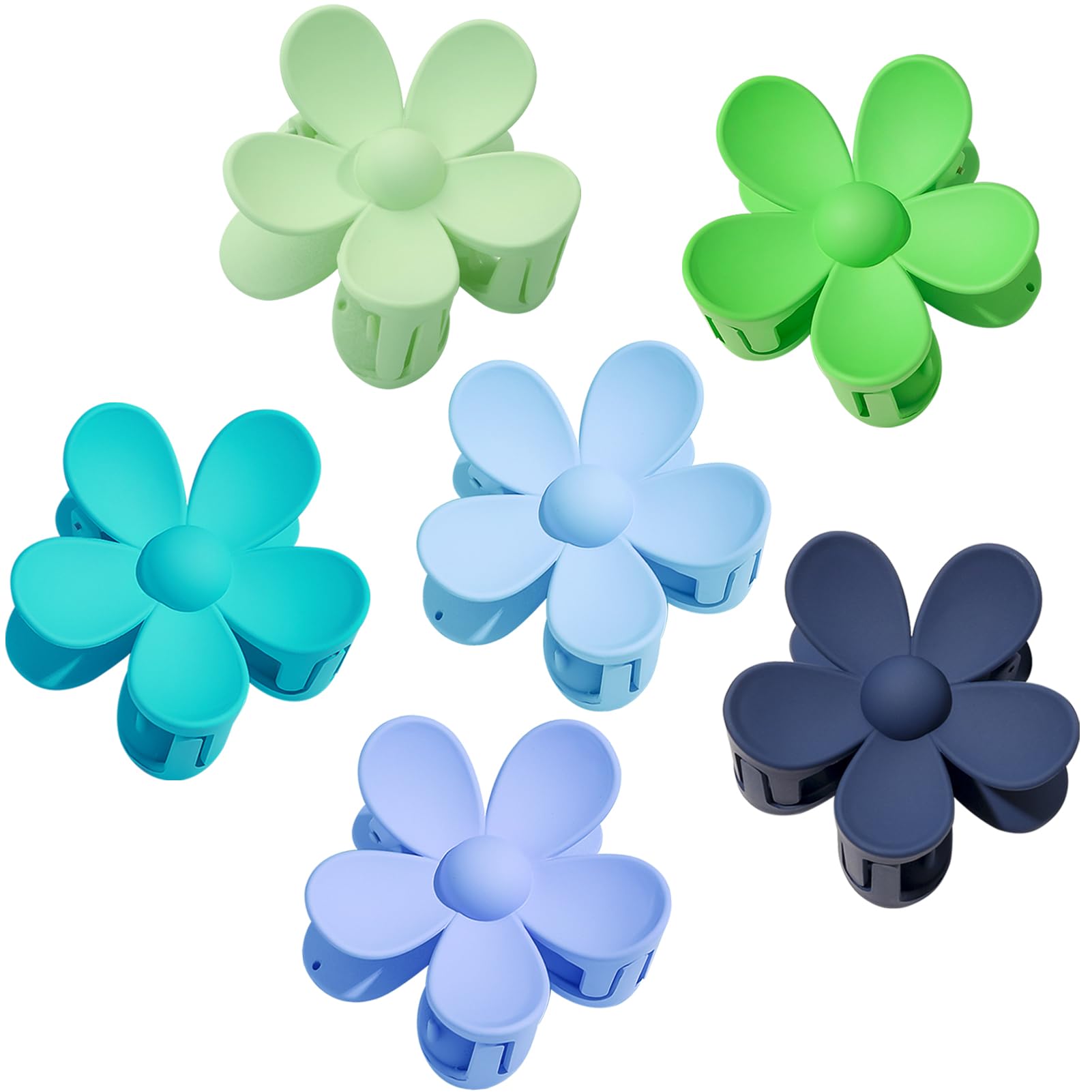 Amazon.com : Flower Hair Clips for Women - 6 Colors Summer  display picture 1