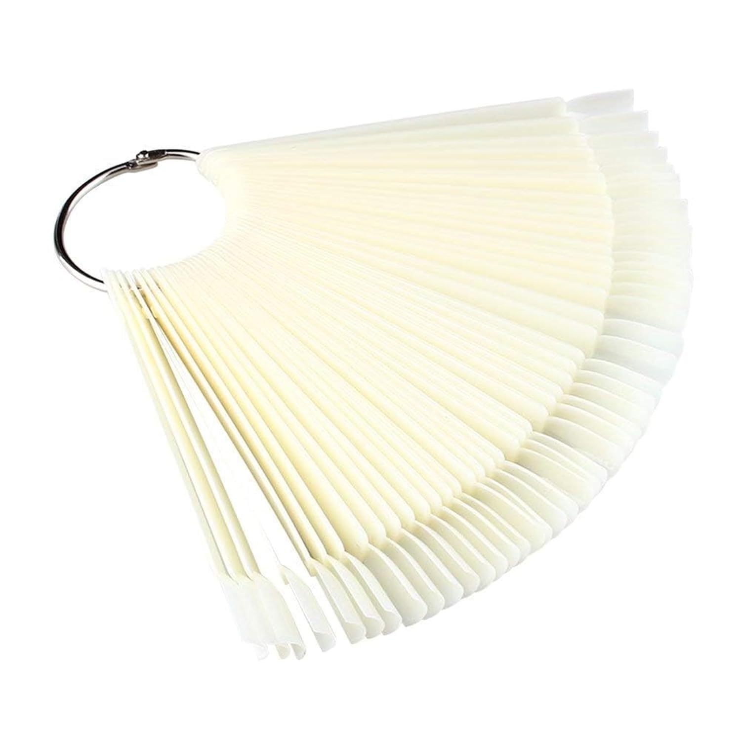 Nail Art Practice Display Tips Nail Art Polish Practice Board Tip with Metal Ring 50pcs-picture-23