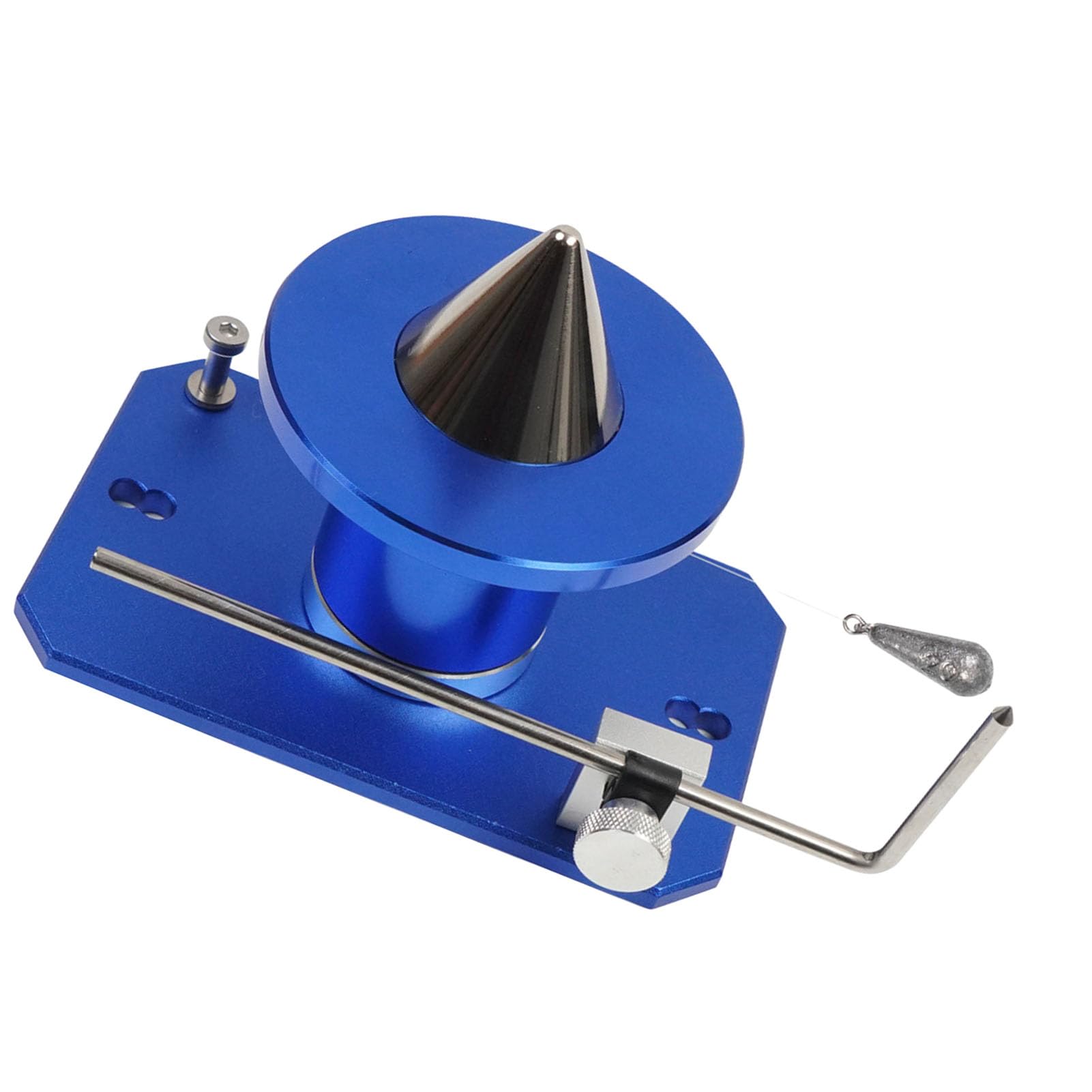 LiebeWH Balanceador de Cuchillas para Cortacésped, Herramienta Duradera de Montaje en Pared para Corte Eficiente, Acero de Aleación para Jardineros y Paisajistas (Blue)