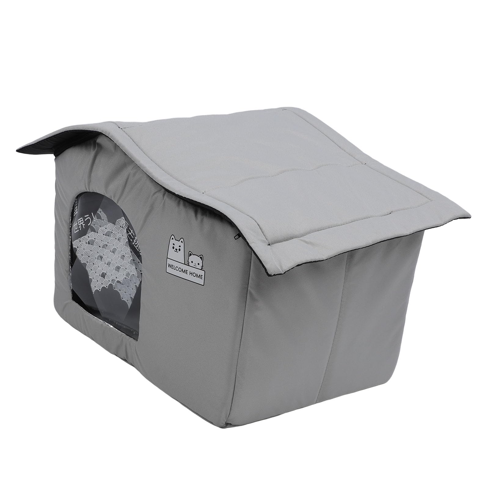 Haustier-Kühlhaus, Faltbares Katzenhaus, Kühlunterlage, Tierheim, Katze, Hund, Weiches Sofa, Höhle, Bett mit Eisbeuteln für Katzen, Kleine Hunde, Welpen, Haustiere (M)