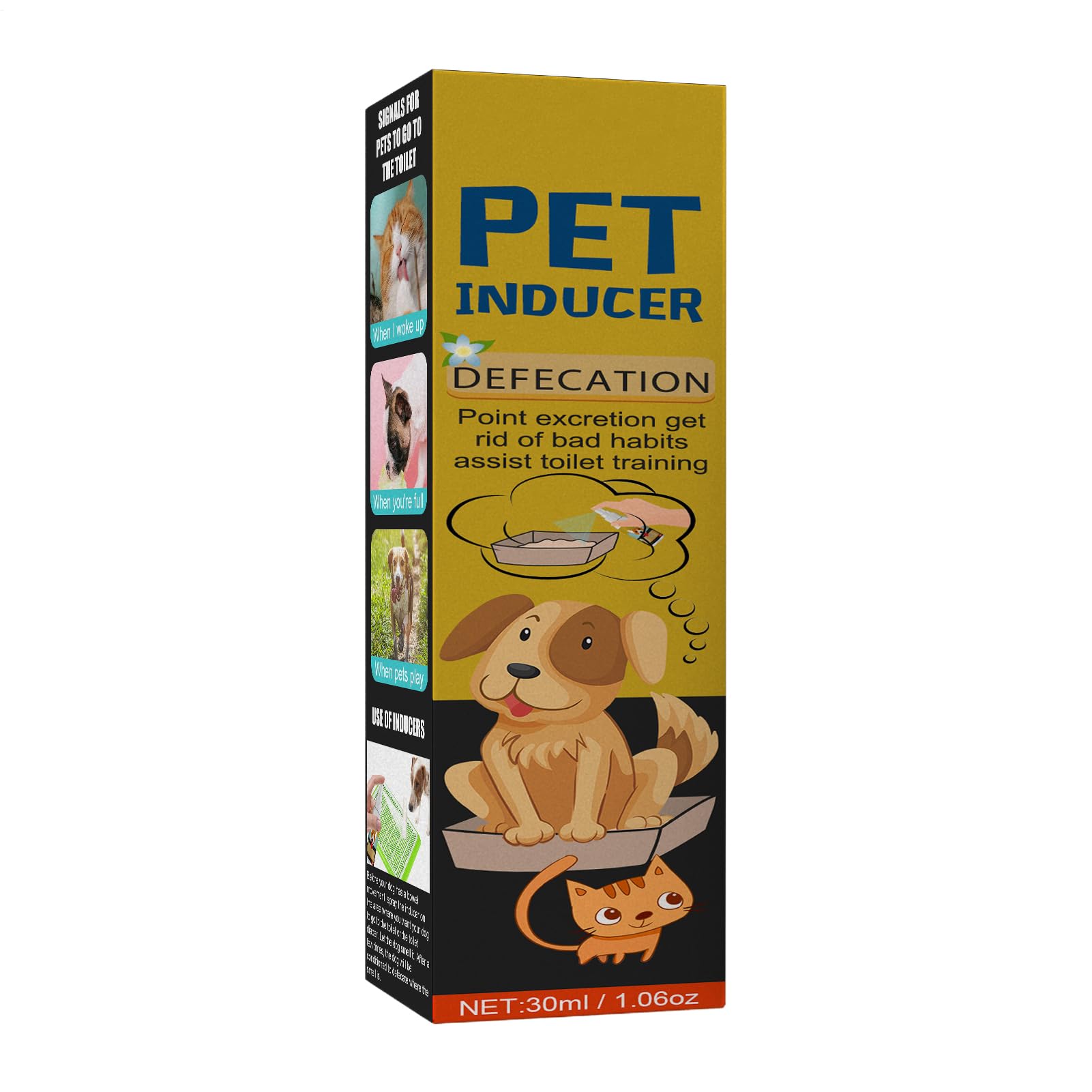 Dog Spray, Potty Training, 30 ml Natural Formula Pee Poop, Safe Cat Dog Indoor Outdoor Aid, Toilet Solutions for Housebreaking and Behavior Control, 4,13 x 1,06 pollici