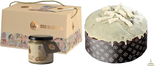 Fiasconaro Panettone Oro di Manna con Cioccolato Gianduia Dolce Artigianale Siciliano senza Uvetta né Canditi