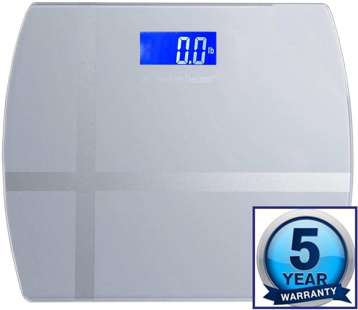 Most Accurate Bathroom Scales - AccuPoint! Best Reviews Easy Step-On 400lbs 12x12 lb kg st Digital Body Weight Scale Guaranteed