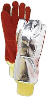 MAGID 7137SLBWLK WeldPro Aluminized Back Welding Gloves with Kevlar Knit Wrist, XL