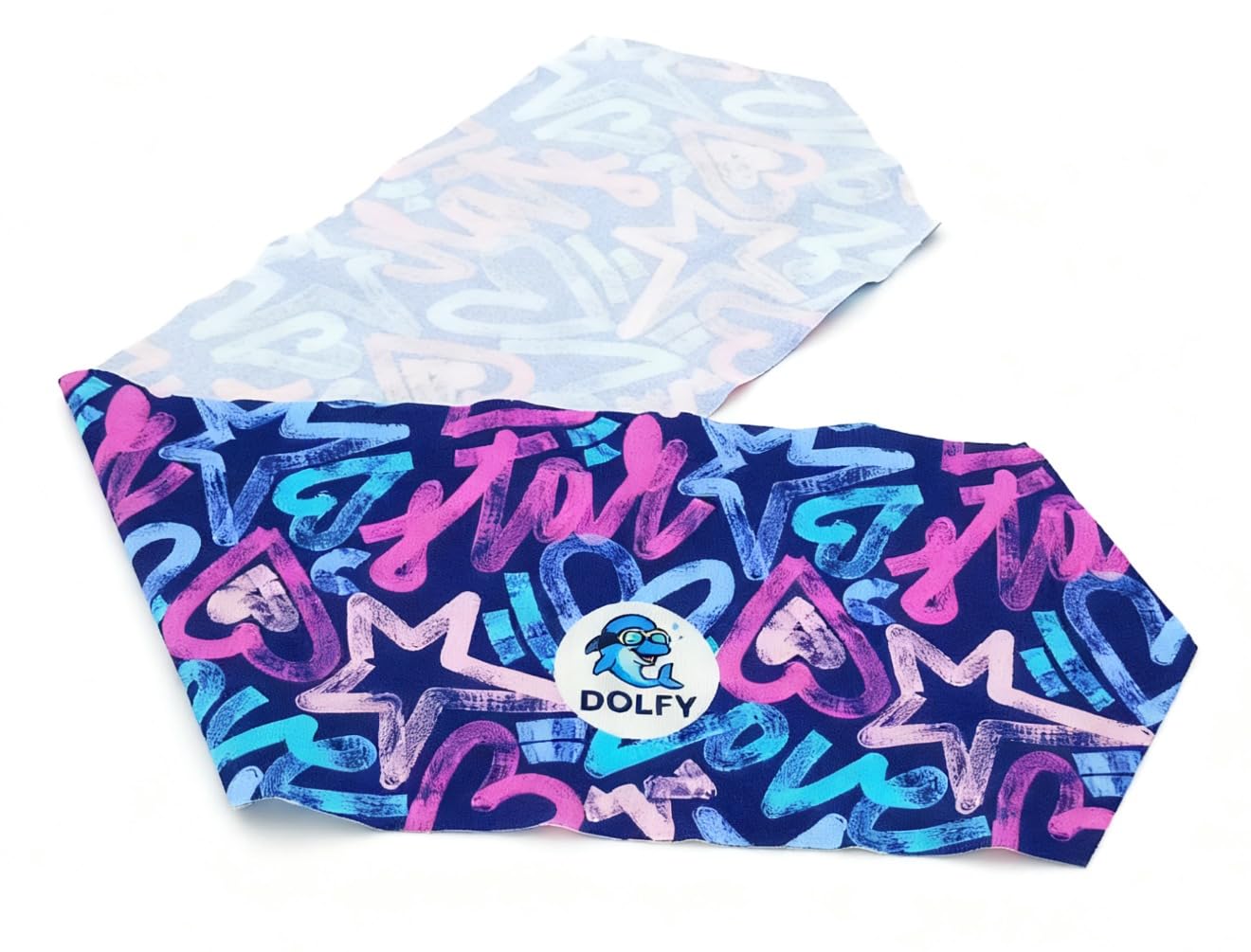 DOLFY Lunettes Piscine Enfant Fille Purple Star Violet 3-12 Ans – Lunettes Natation Enfant Étanches Anti-Buée avec Bandeau Stretch Doux qui ne Tire Pas les Cheveux – Protection UV – Piscine, Plage