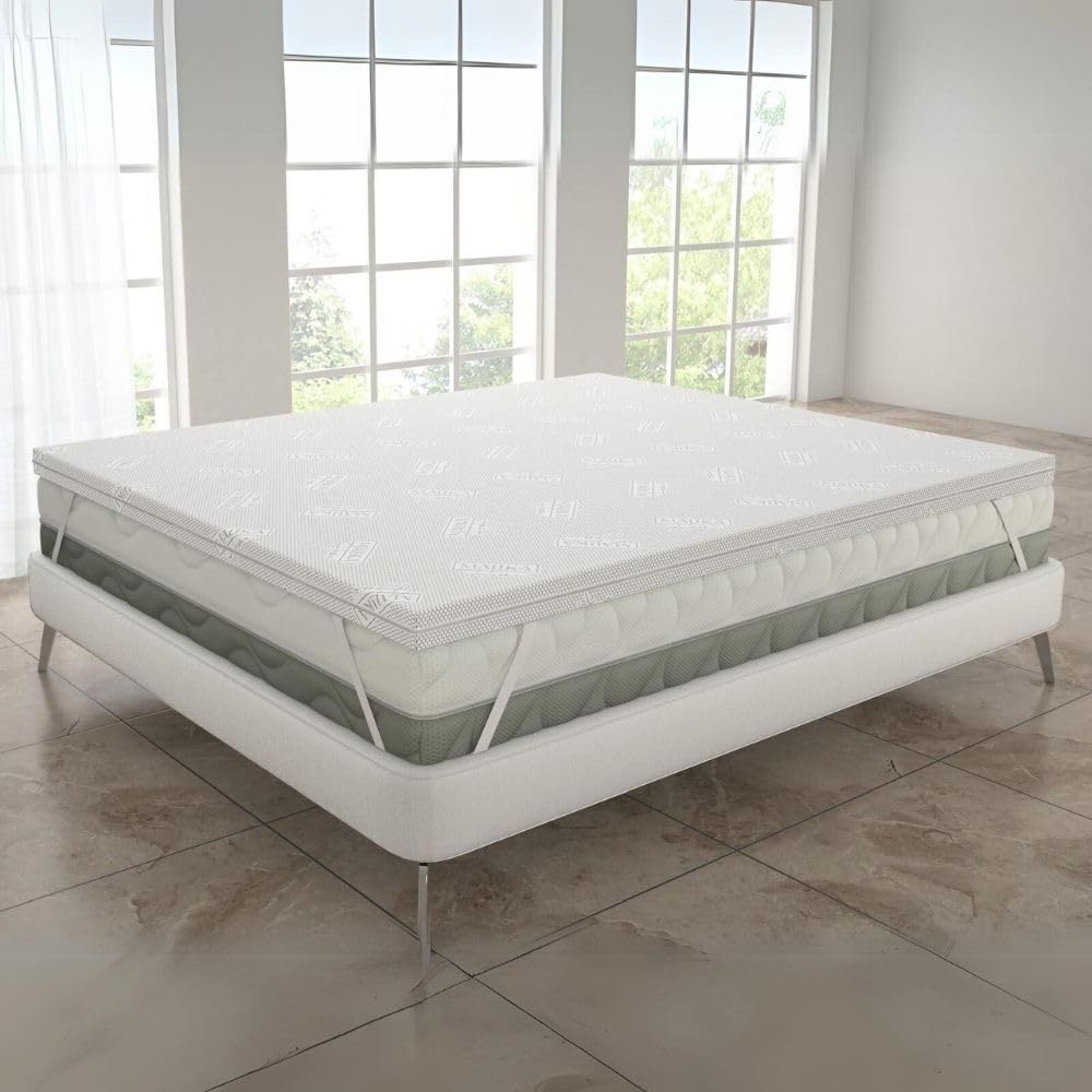 MAXIME MAISON - Topper Singolo 80x190 Memory Foam da 5 cm (Medio/Rigido) Antiacaro e Anallergico: Il Topper che Promette Sogni d'Oro