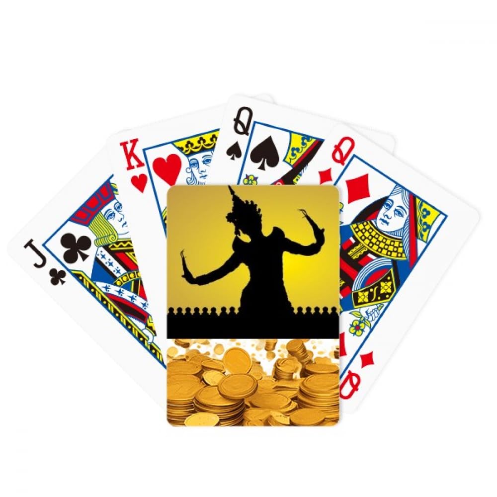 Thailand Shadow Culture Dancer Gold Playing Card Classic Game