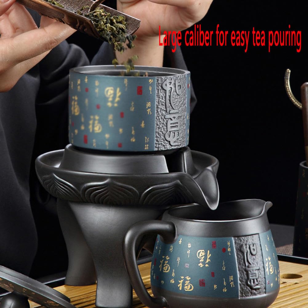 Zestaw do herbaty, szklany imbryk, zestawy do herbaty dla dorosłych, zaparzacz do herbaty, imbryk z zaparzaczem do herbaty sypanej, zestawy do herbaty, zielony półautomatyczny zestaw do herbaty do u