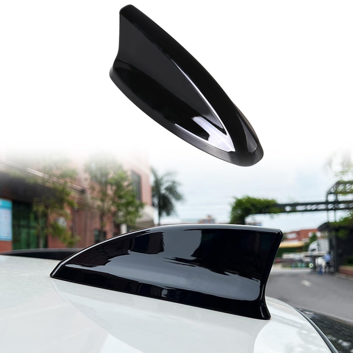 ITrims Shark Fin Antenna Cover Trim for Honda CR-V CRV 2023 HR-V 2021 2022 2023 Car Accessories Sticker Decoration ABS Black 1PC