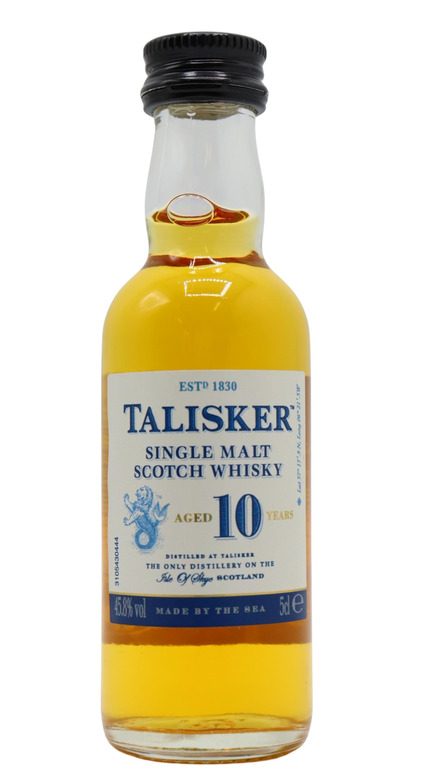 Talisker - Single Malt Scotch Miniature - 10 year old Whisky 5cl