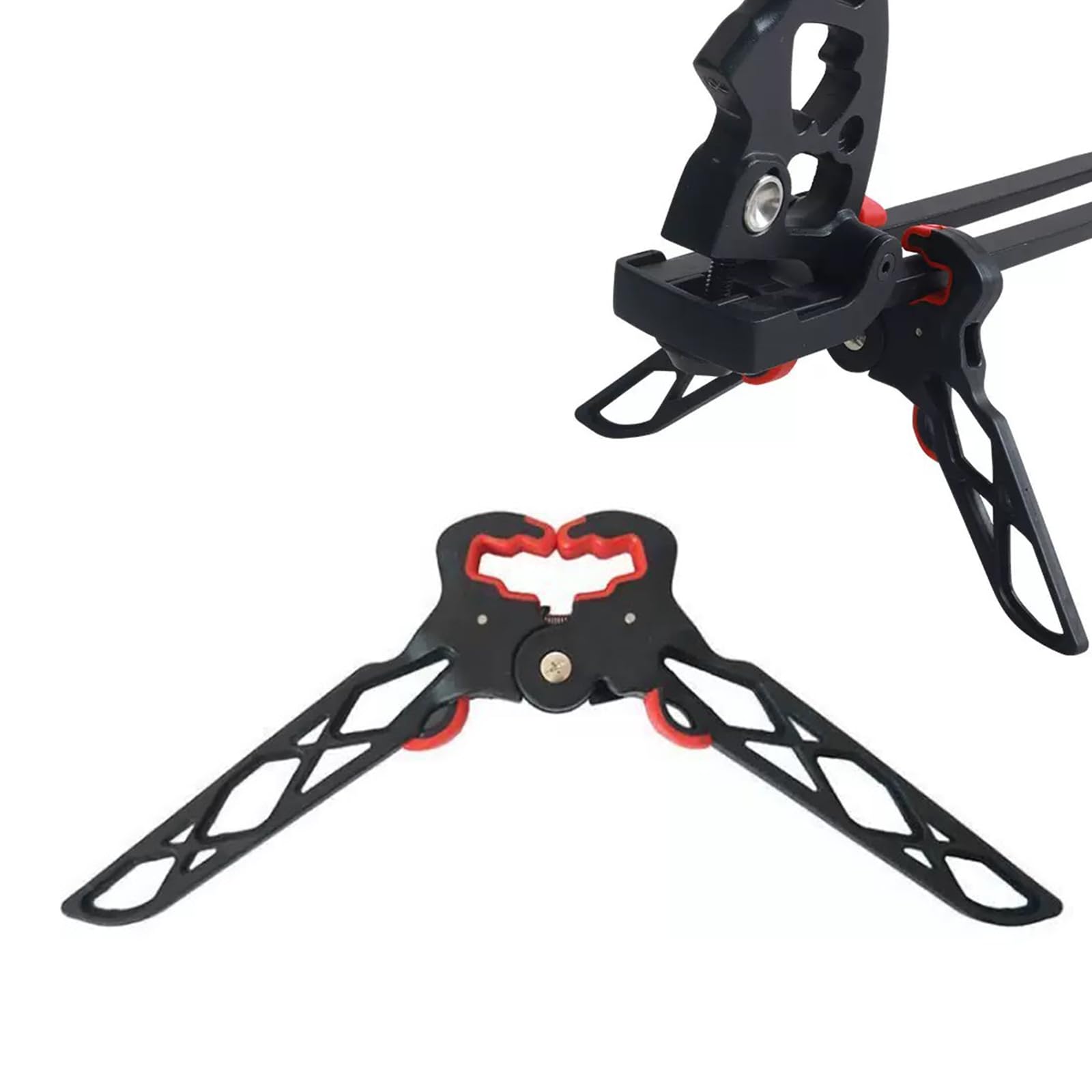 KURUGELI Support Pliable pour Arc à Poulies - Pince pour Limbs d'arc, Support Réglable Universel, Antidérapant en Silicone pour Chasse et Tir à l'arc