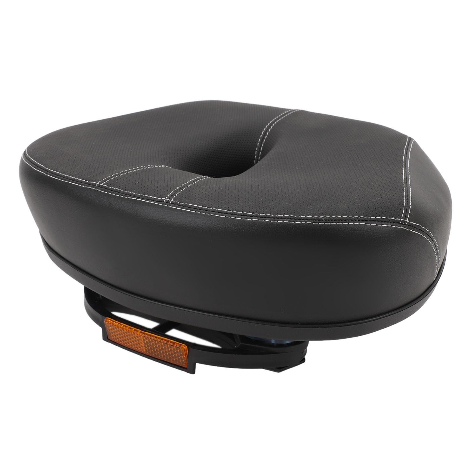 Sella per Bici Senza Naso Ampia con Comfort in Memory Foam, Sostituzione della Sella Cava Integrata, Ammortizzante per la Guida su Lunghe Distanze, Imbottitura Extra per Uomini e