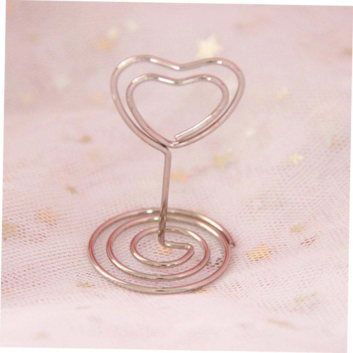 Gadpiparty 20pcs Photo Card Holders Table Number Holders Clips for Wedding for Table Decorative Metal Stand Menu Clips