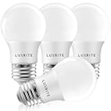 A15 LED Bulb 40W Equivalent, 7W, 3000K (Soft White), 600 Lumens, Enclosed Fixture Rated, Dimmable Ceiling Fan Light Bulbs, E26 Medium Base, UL Listed - Indoor and Outdoor (4 Pack)