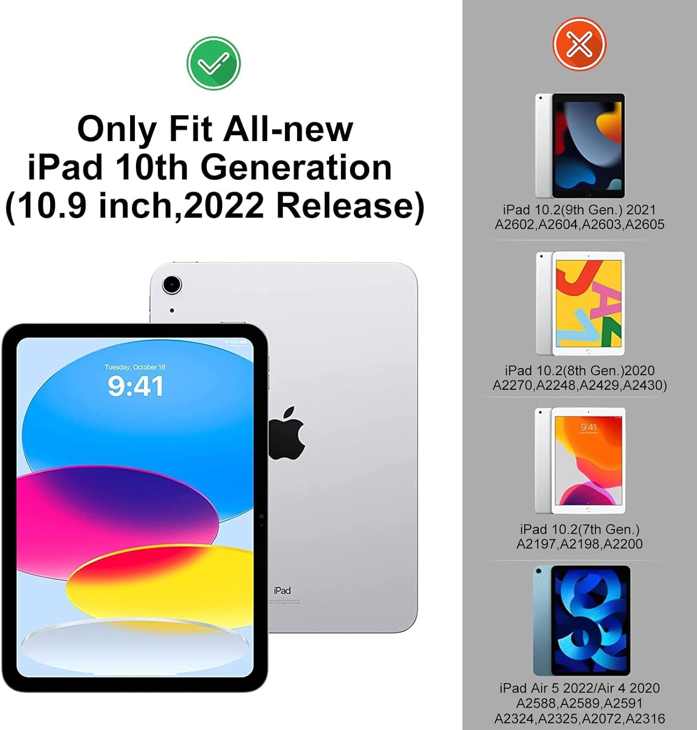 YUEJIDZ Custodia Tastiera per iPad 10 Generazione 2022/iPad (A16) 11 Generazione 2025, Custodia per Tastiera Magnetica Staccabile con Portamatite (Layout Italiano, QWERTY) per iPad 10.9 Pollici, Blu