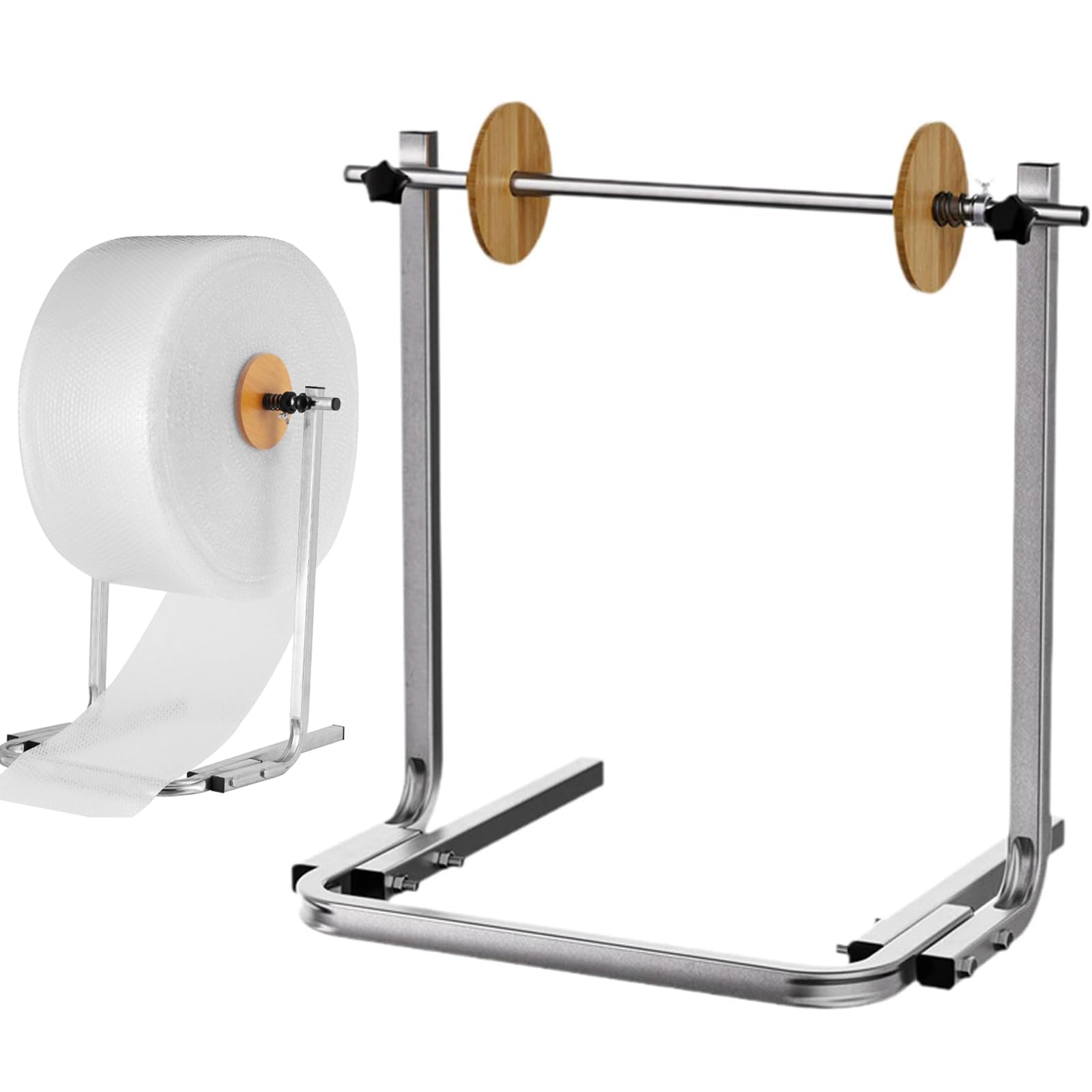 Dispenser per Rotolo di Pluriball, Supporto Verticale da 40 Cm per Rotolo di Pluriball, Facile Sostituzione della Pellicola, Supporto in Schiuma di Pluriball per Imballaggio, Trasloco E