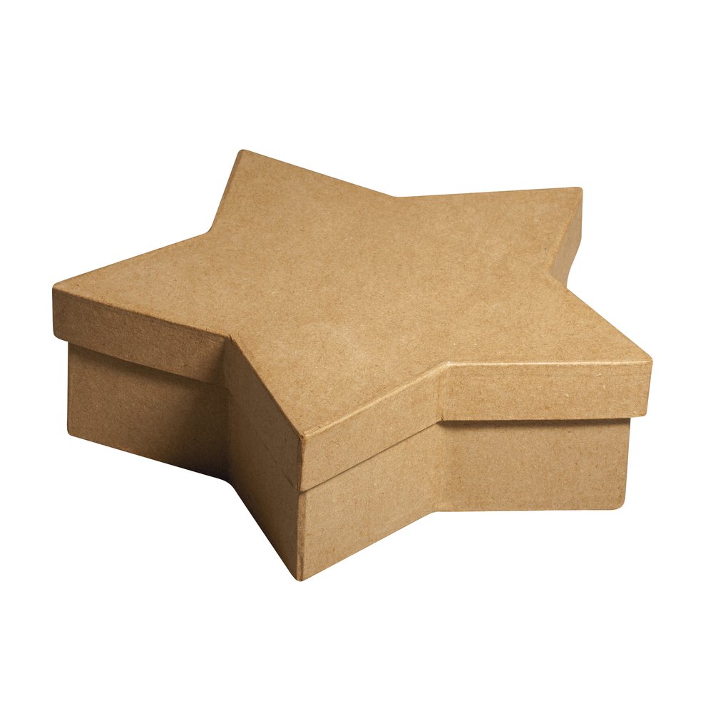 RAYHER 67068000 Pappm. Star Box FSC Recycled100%, 19x19x6 cm