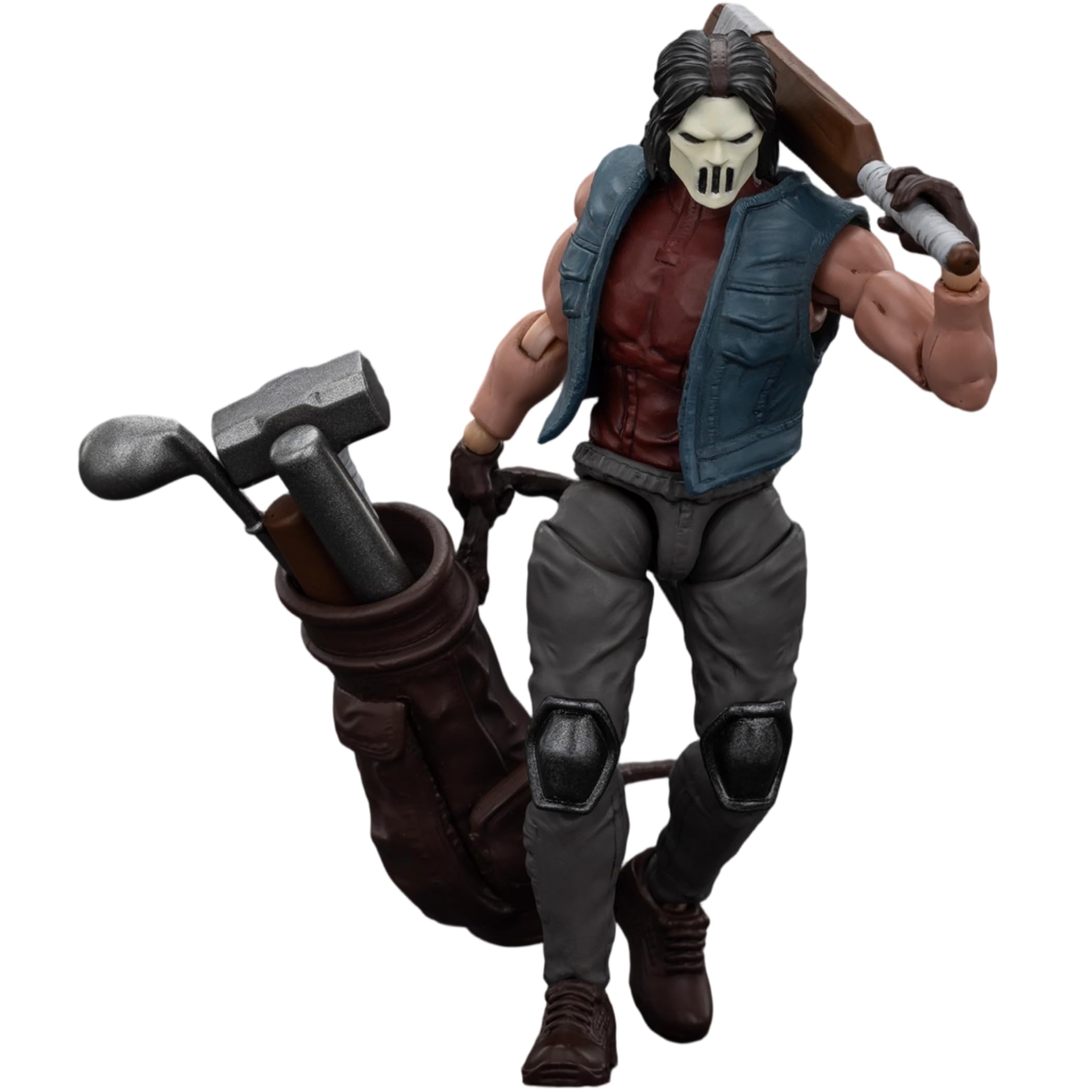 JOYTOY TMNT-Casey Jones 1/18 Action Figures Casey Jones Character Figure Detachable Weapons Poseable Joints 4.8Inch Collectible Model Birthday Gift Movie Collectors